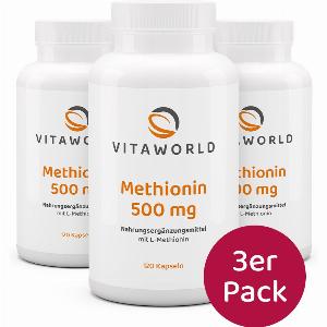 Methionin 500 mg 3er Pack 360 Kps