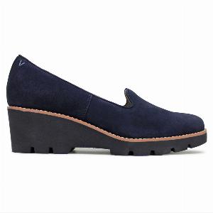 Vionic Willa Wedge Suede Womens Wedge Sole Court Shoes