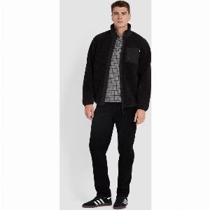Norwood Regular Fit Cord Trousers In Black