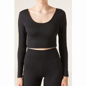Calzedonia Tshirt Manches Longues Soft Touch Femme Noir Taille ML