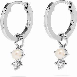 Reduzierung von 72 Glänzende Esprit Creolen mit Perlen aus 925er Silber