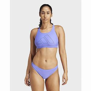 adidas Big Bars YBack Bikini Top  Blue  Womens