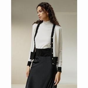 LILYSILK Cardigan In Cashmere Donna Bianco Stile Minimalista Ideato Per LAutunno 100 Cashmere Adatto A Tutte Le Stagioni L