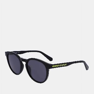 Calvin Klein Jeans Injected CK Acetate RoundFrame Sunglasses