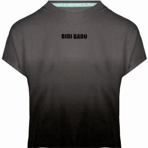 Multififi Move Printed TShirt Damen  Grau Schwarz