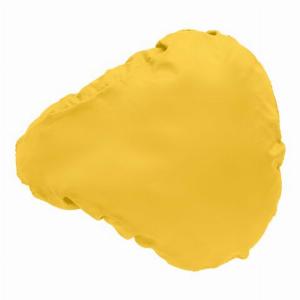 Promotional RPET saddle cover Florence  yellow  branded with your logo