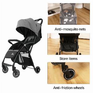 Save 62 on Alivio Grey Lightweight Foldable Stroller with Mosquito Net