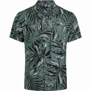 40 Discount on Weird Fish Holborn Eco Viscose Hawaiian Shirt in Army Green 3XL