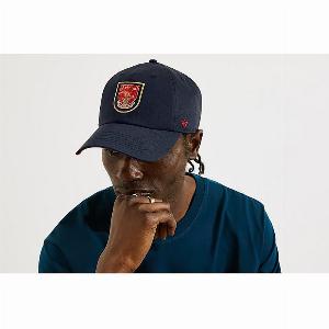 Get 7 Off the Arsenal 47 Navy Retro Crest Cap in Blue