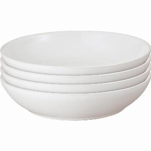Get 50 Off on Set of 4 White Cotton Pasta Bowls