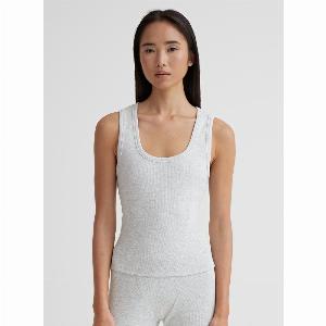 Grey Marl Vest Top  Leo