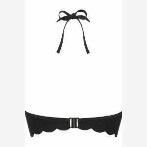 Hunkemöller Pushup Bikinioberteil mit Scallop Cup A  E in Schwarz nur 10