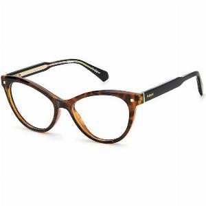 Polaroid Femme PLD D446 086 Montures optiques Acétate Havane  Cat Eye