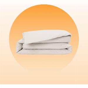 Housse de couette 100 Satin de coton 200x200  Lilas