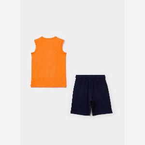OVS Jogging Set With Dinosaur Print Junge BlauOrange Größe 78