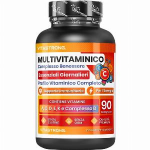 Sconto del 25 su VitaStrong 90 Compresse Multivitaminiche Made in Italy