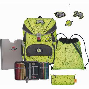 Sparen Sie 14 5teiliges SchulrucksackSet ErgoFlex NEON mit Sportbeutel