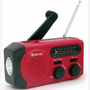 Denver NotfallRadio SolarPowerbank FMRadio NotfallKit Taschenlampe Windup SOSTaste SolarPowerbank SCR2010