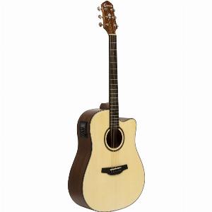 Silver Serie 100 Dreadnought akustischelektrische Gitarre mit Cutaway
