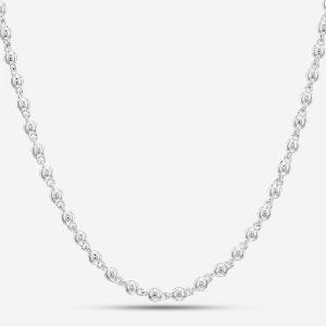 Argentium Silver 177 Inch Fancy Ball Chain Necklace ARG943024177