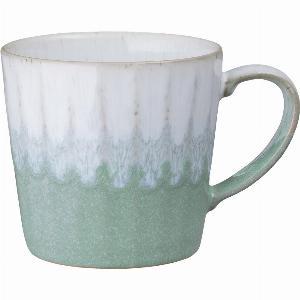 Reactive Light Green Ceramic Mug