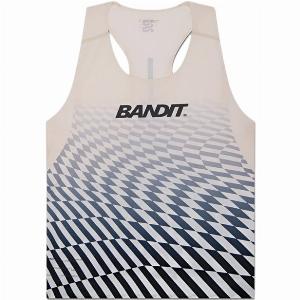 Bandit Running  Mens Drift Mosaic Racing Performance Singlet