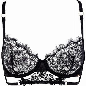 Enjoy 53 Discount on Bluebella Lumi Lace Bra in Black Size 30E