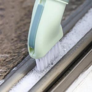 MultiFunctional Versatile Crevice Cleaning Brush Wet and Dry Cleaning Brush Household Dead Corner Cleaning Gap Brush green