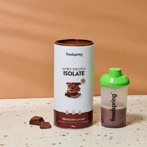 foodspring Whey Protein Isolate  750g  Schokolade  24g Protein pro Portion