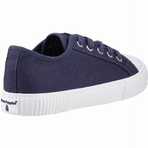 Hush Puppies Freya Canvas Textile Womens Navy Trainers