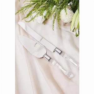 AW Bridal Get 21% Off the AW Cake Knife and Cutting Set for Weddings