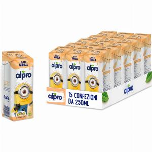 Alpro Minions bevanda soia gusto vaniglia 15x250ml  Alproshopit Confezione 15X250 ml
