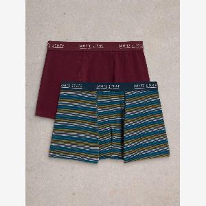 2er Pack Boxershorts Uni und Gestreift in Größe M jetzt nur 11  statt 28