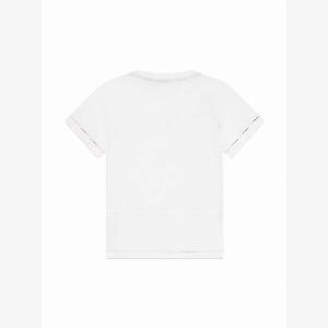 Tshirt bianca con ricamo zigzag dai colori vivaci ora a 91