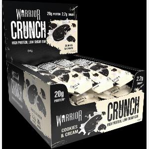 Enjoy a 10 Discount on Warrior Crunch Protein Bars 12 x 64g