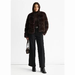 Chocolate Soft Touch Fur Jacket