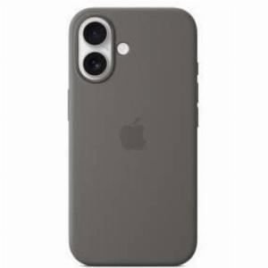 Apple iphone 16 silicone case magsafe stone grey myy33zma