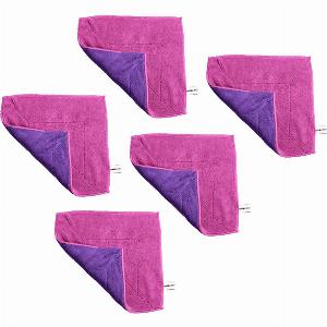 MicrofasertuchSet 30x30 cm 5tlg PinkLila