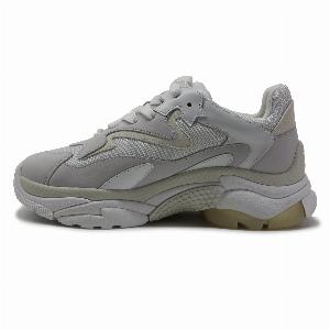 Ash Addict Nubuck Mesh Womens Low Top Sneakers  White White  SizeUS 6 Women