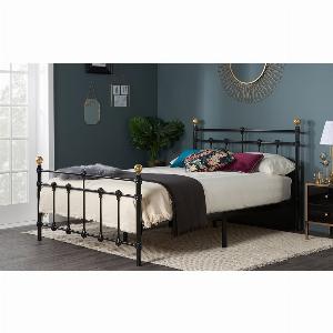 Birlea Atlas Metal Bed Frame Double Black