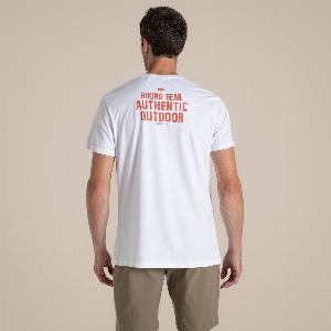 Craghoppers Mens Lucent Short Sleeved TShirt Optic White Hike