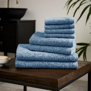 Enjoy 59 Discount on Catherine Lansfield Blue QuickDry Towel Set