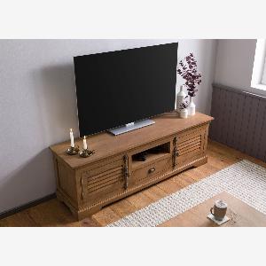 Meuble TV Manguier 170x45x55 huilé beige TOULOUSE 11