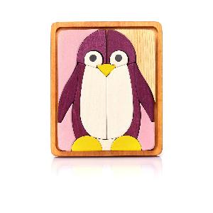 Skule Holzpuzzle Pinguin  Pink jetzt nur 2990  statt 3490