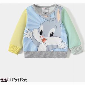 Looney Tunes Baby Cartoon Colourblock Longsleeve Sweatshirt Now 790