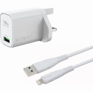 SILVERLABEL 30300SL10 18 W Universal USBA Charger  Lightning Cable Bundle