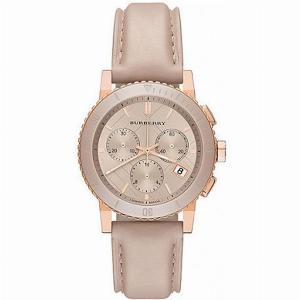 Burberry BU9704 Chronograph Rose Dial Rose goldtone Womens Watch