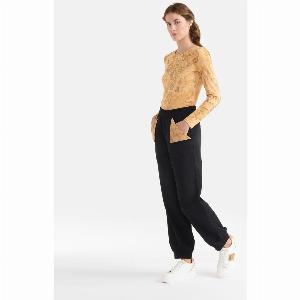 Jogger in felpa garzata stretch con tasche Geo Classic Neri