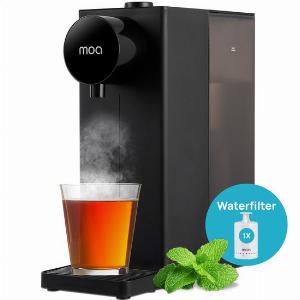 MOA Heißwasserspender HWD01B  Heißwasserhahn  DeluxeSofortkocher  Einstellbare Temperatur 20C 40C 85C 100C  Volumenauswahl 200 ml 400 ml  Heißwasserspender  Babymilchfunktion