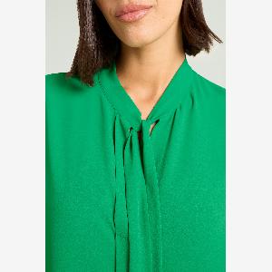 Luisa viola blusa in doppia georgette con sciarpina donna